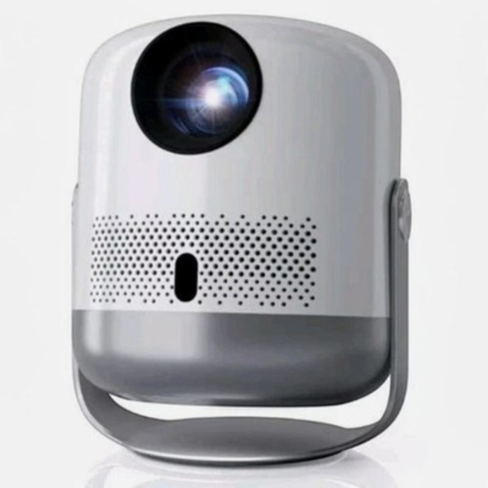 Home Smart Gimbal Projector HXIAPI PRO U1 1080p LCD 200 ANSI Portable White/Gray